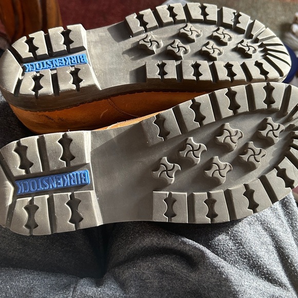 BIRKENSTOCK VTG TIMMINS CAMEL TAN LEATHER OXFORDS SIZE 42 GERMANY FOOTBED - Picture 12 of 12